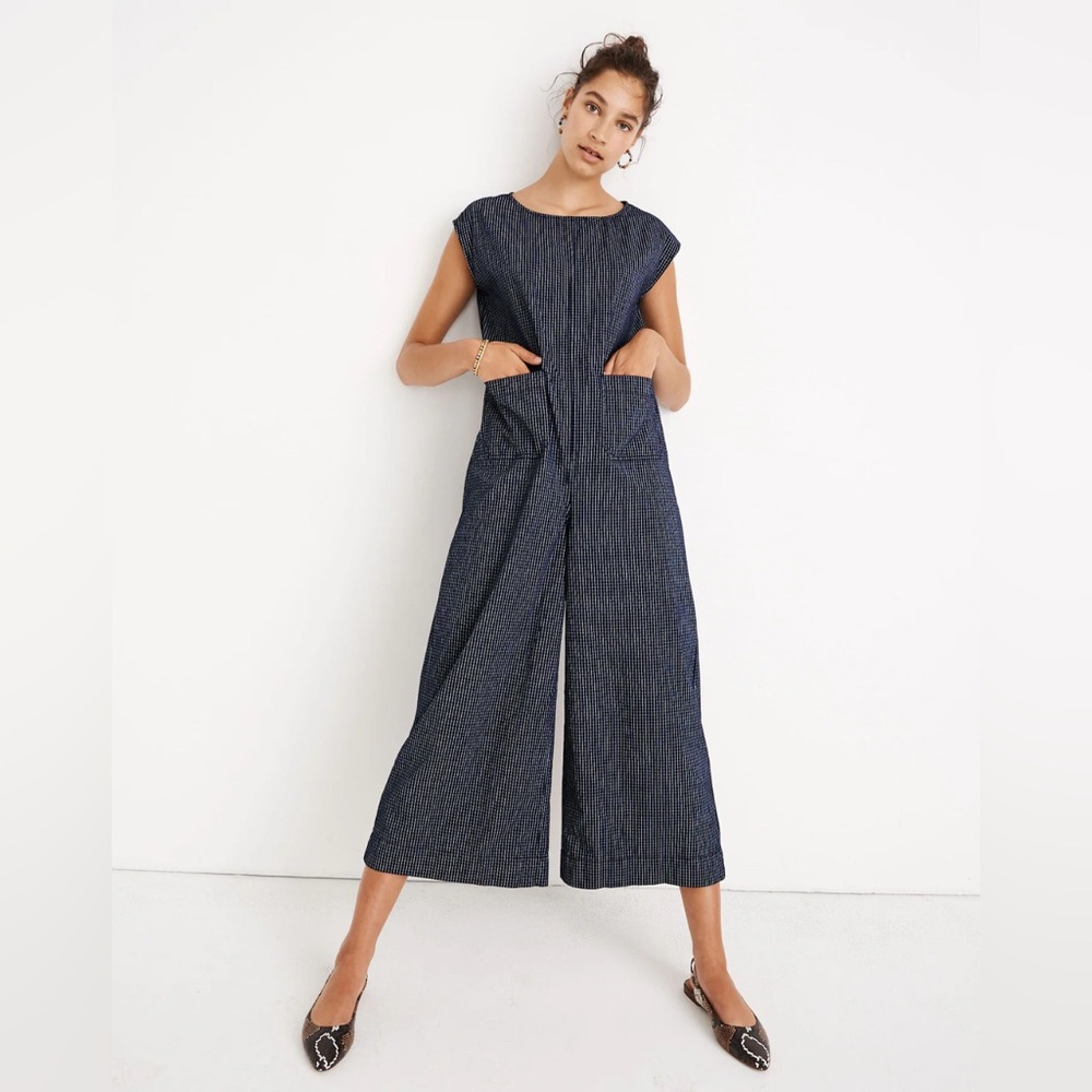 Madewell Relaxed Jumpsuit in Mini Windowpane